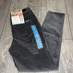 Seven 7 High Rise Skinny Gray Corduroy Jeans Figure Flattering Women’s Size 10